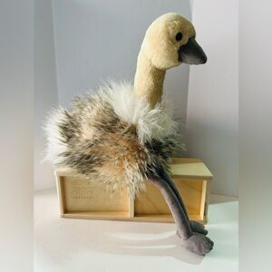 NEW Aurora Ozzi Ostrich Plush 17" Toy Stuffed Animal Bird Sparkle Lovey